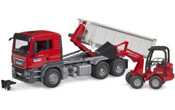 Набір іграшковий. Вантажівка MAN TGS та міні-навантажувач Schaffer 2630 03767 фото