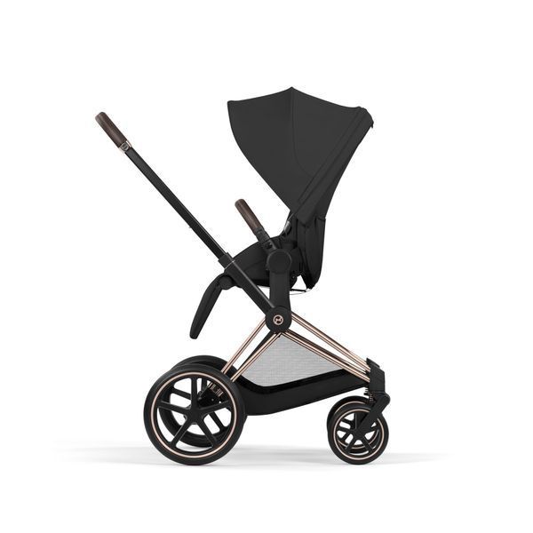Коляска 2в1 Cybex Priam 2 в 1 RG Sepia Black на шасі Rosegold 526000001 фото