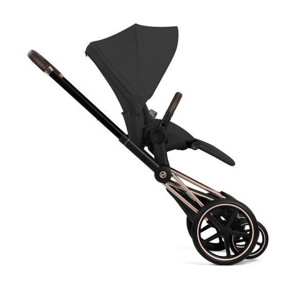Коляска 2в1 Cybex Priam 2 в 1 RG Sepia Black на шасі Rosegold 526000001 фото