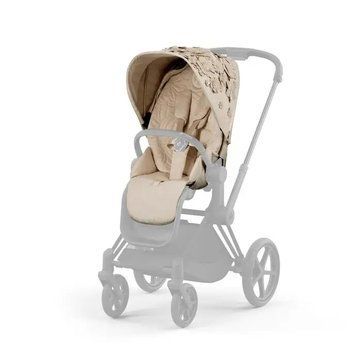 Чохол тканинний для прогулнкового блоку Priam Simply Flowers Beige 521002829 фото