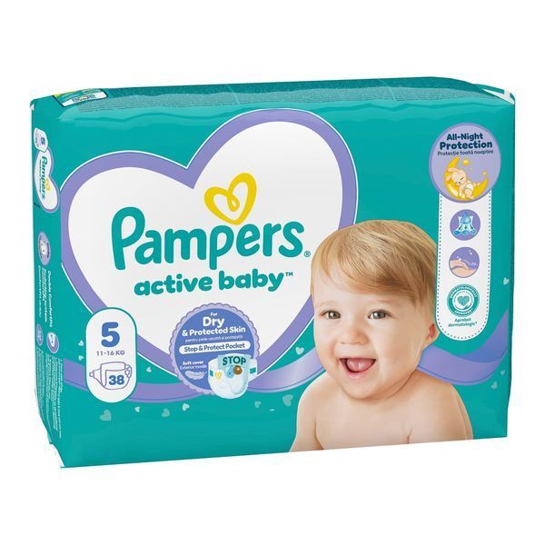 Дитячі підгузки Pampers Active Baby №5 (11-16кг) 38шт 103212 фото