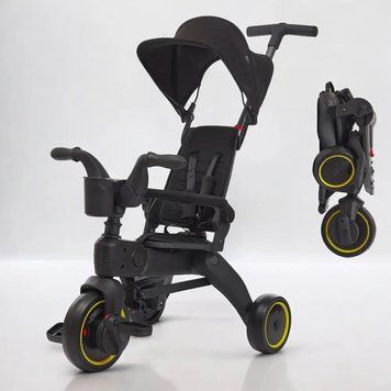 Велосипед триколісний TILLY COMBI T-392 BLACK T-392 BLACK фото