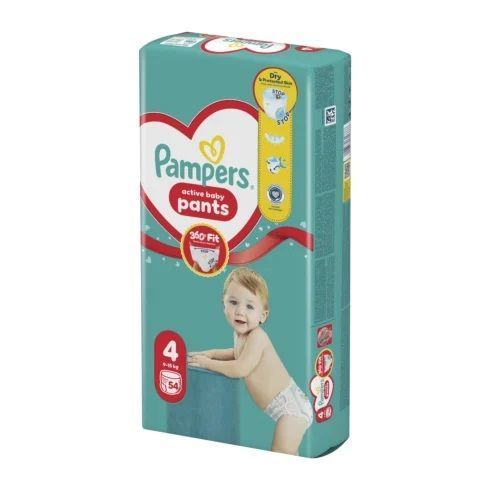 Дитячі підгузки-трусики Pampers Active Baby Pants №4 (9-15кг) 54шт 6668 фото