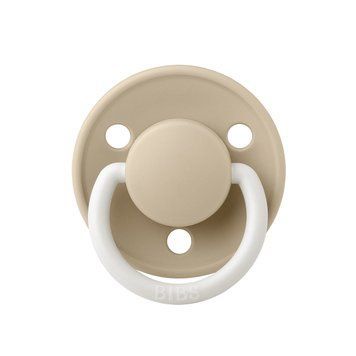 Соска пустишка BIBS Pasifier De lux Latex 2 Vanilla GLOW 1210257 фото
