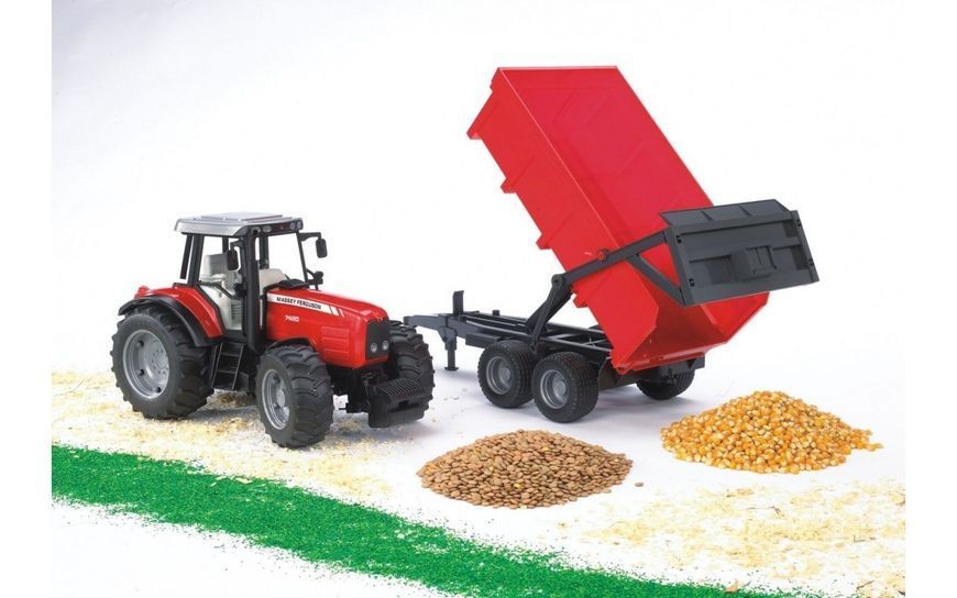 Іграшка - трактор Massey Ferguson 7480 з причіпом, М1:16 02045 фото