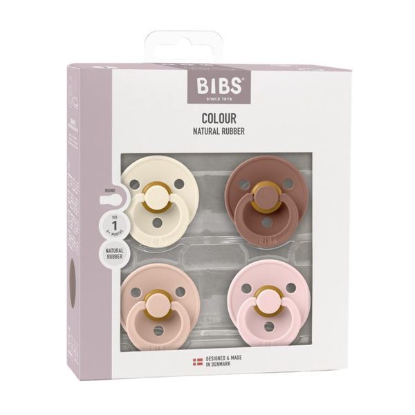 Соска пустушка Bibs Pacifier Colour Latex Size 1 110459 фото